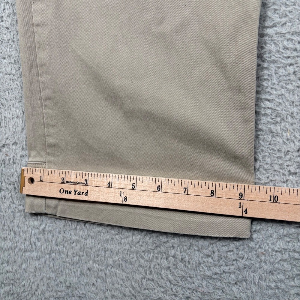 Duluth Trading Co Mens Flex Ballroom Khakis Tan Pants 40x32 Zipper Side Pocket - Picture 8 of 10